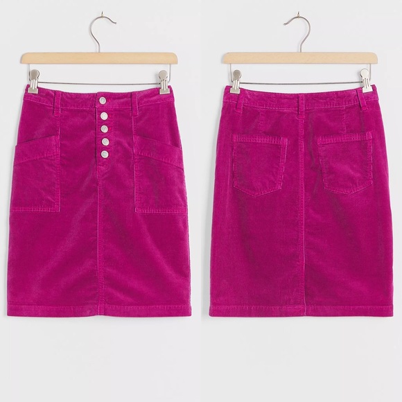 NWT Anthropologie Pilcro Talia Corduroy Mini Skirt - Picture 3 of 11